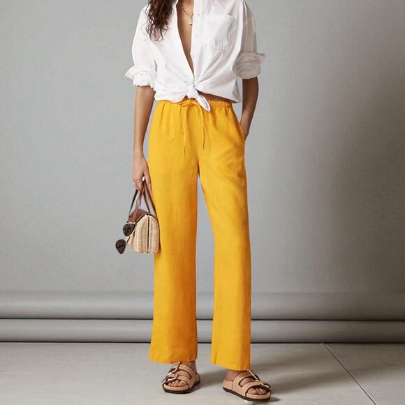 J. Crew Pants - J. Crew Tall new Soleil pant in linen Size Small Tall